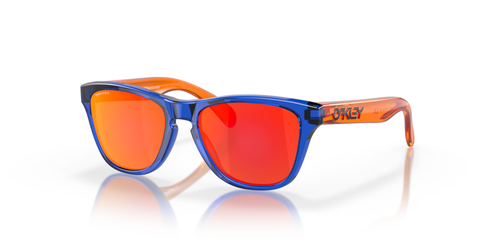 Frogskins™ XXS (Youth Fit) Lente prizm ruby , Montatura crystal blue