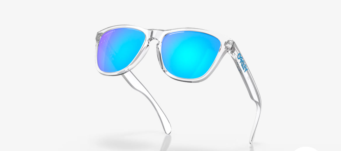 Frogskins Oakley CRYSTAL CLEAR / PRIZM SAPPHIRE IRIDIUM