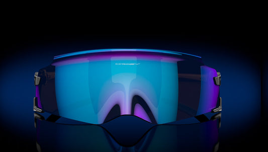 Oakley Kato prizm sapphire, 
Montatura polished black