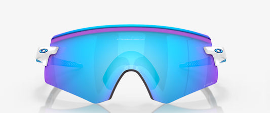 Encoder Oakley prizm sapphire, 
Montatura polished white