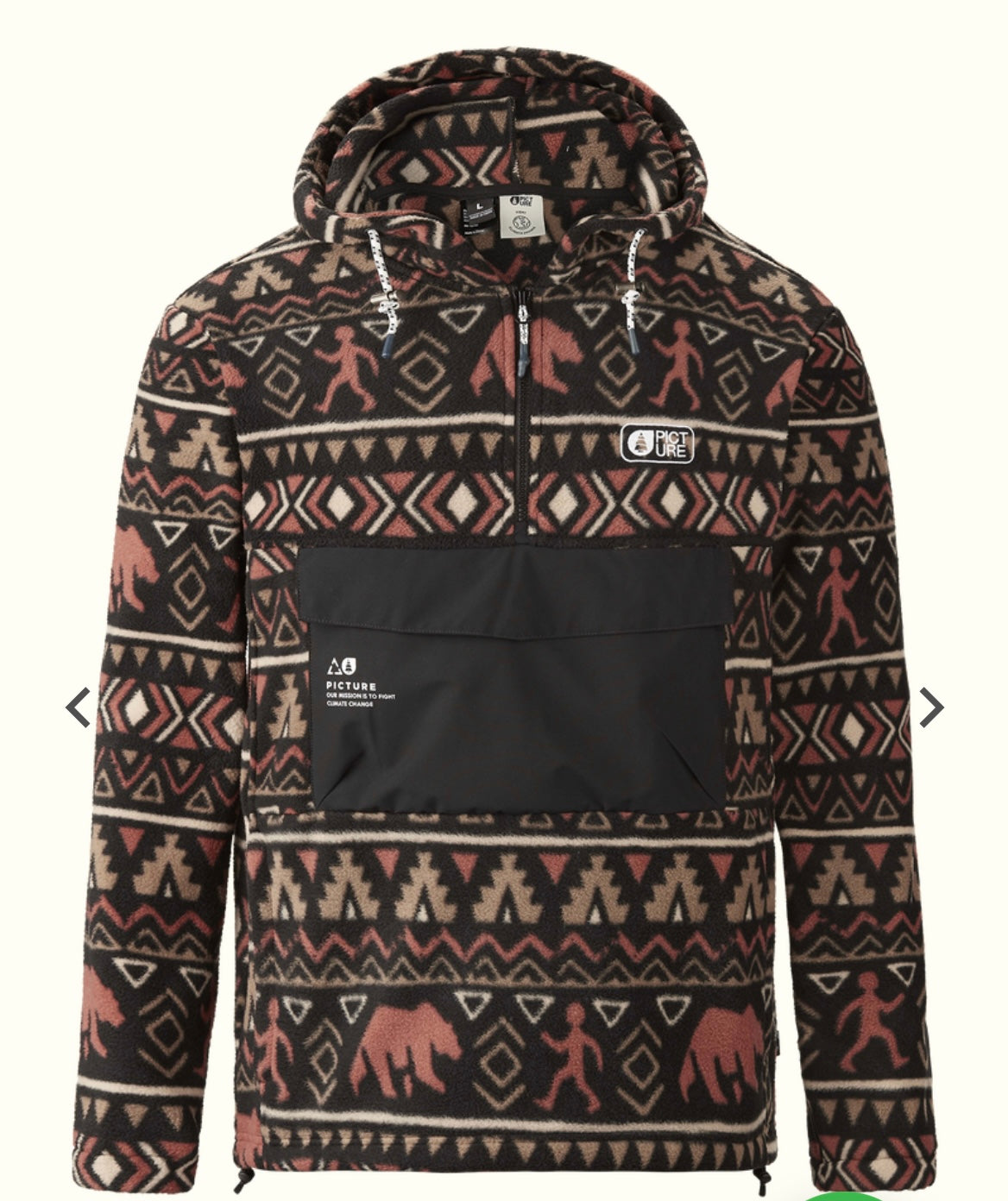 EDELSON 1/4 ZIP FLEECE HO PICTURE ORGANIC