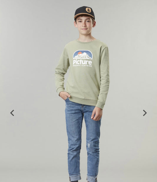 FELPA AUTHENTIC KID CREW PICTURE ORGANIC