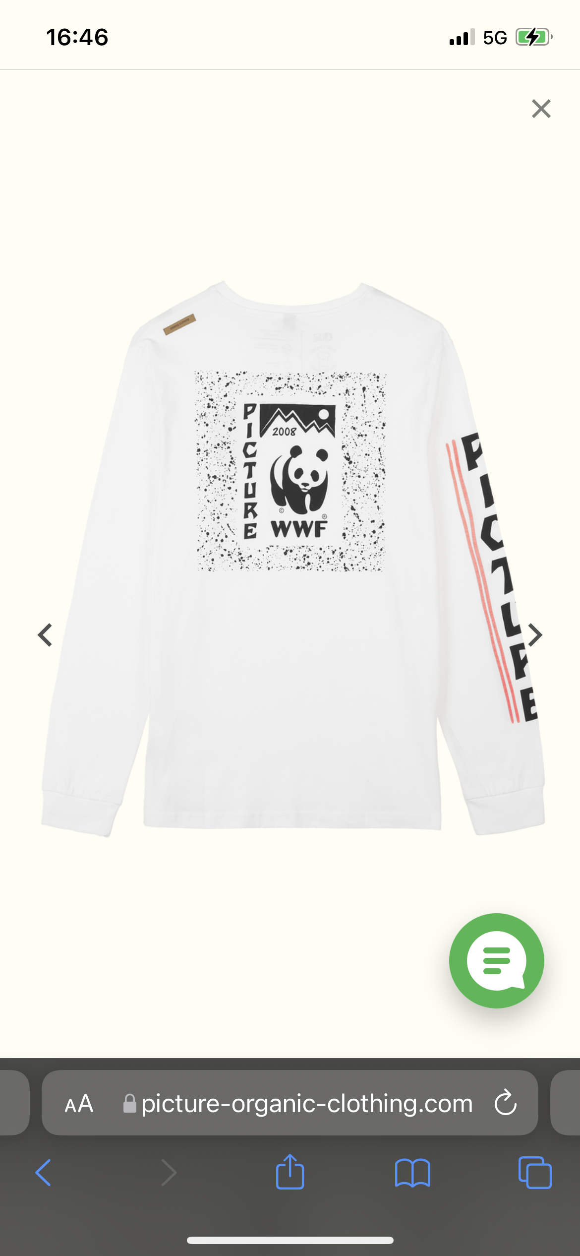 MAGLIA UOMO WWF LS TEE M PICTURE ORGANIC