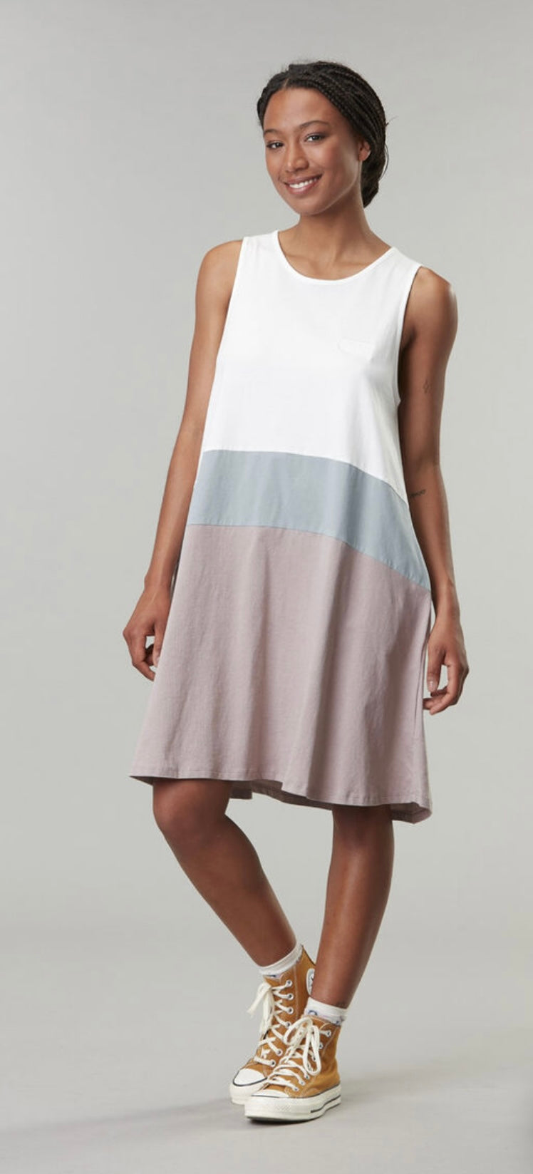 VESTITO DONNA FLOWA DRESS PICTURE ORGANIC
