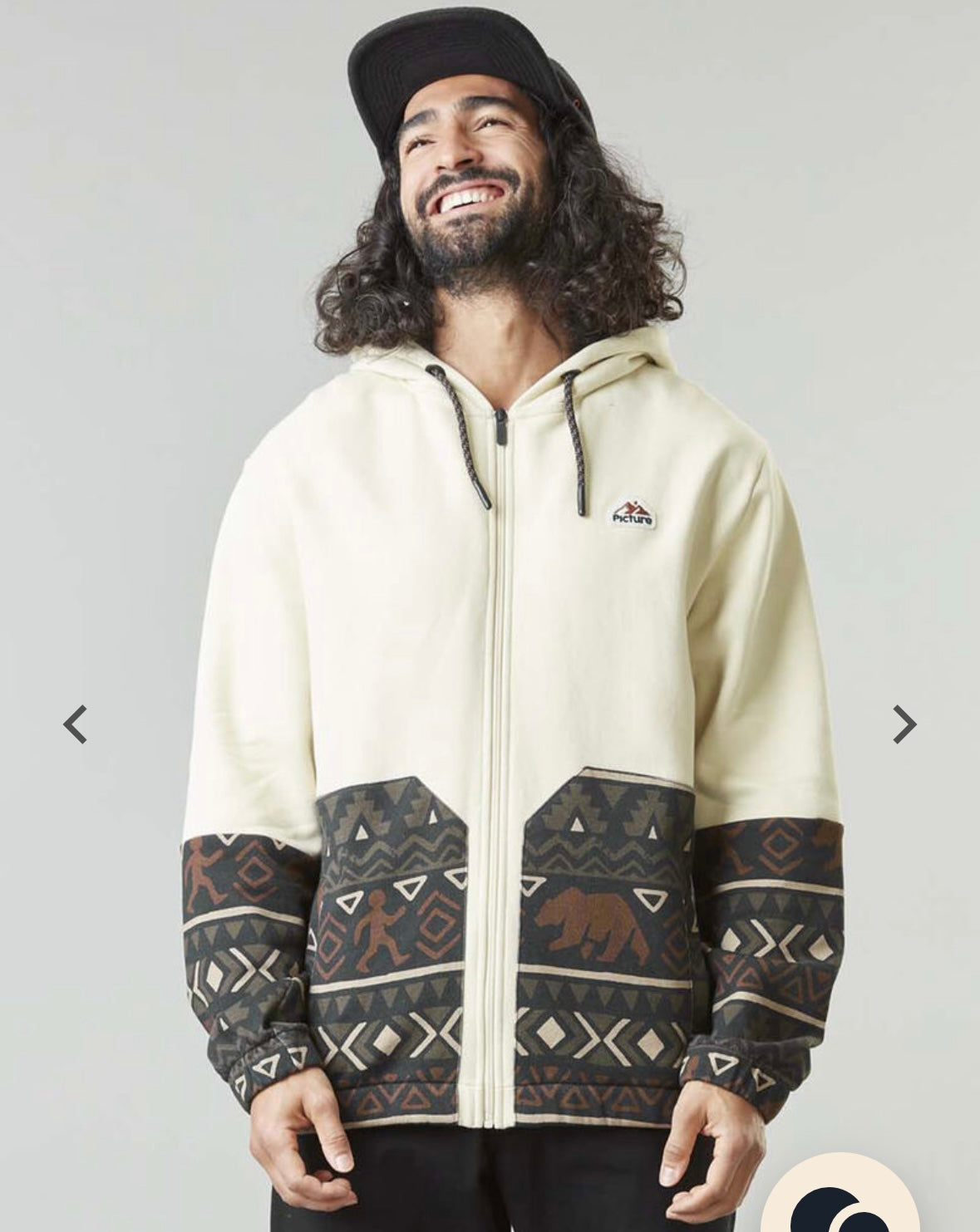 MOECA ZIP HOODIE FELPA PICTURE ORGANIC