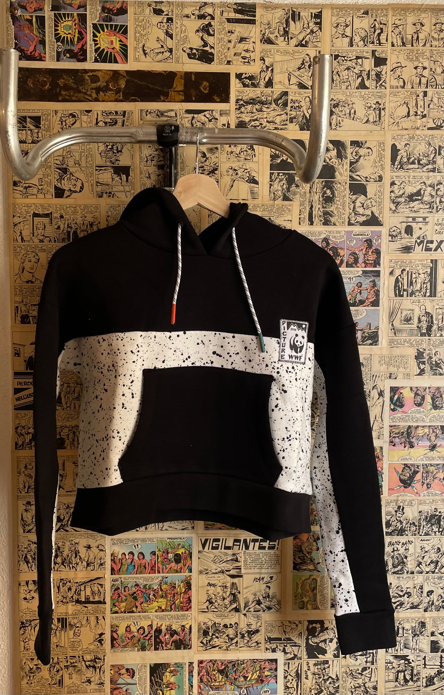 WWF CROP HOODIE W FELPA DONNA PICTURE