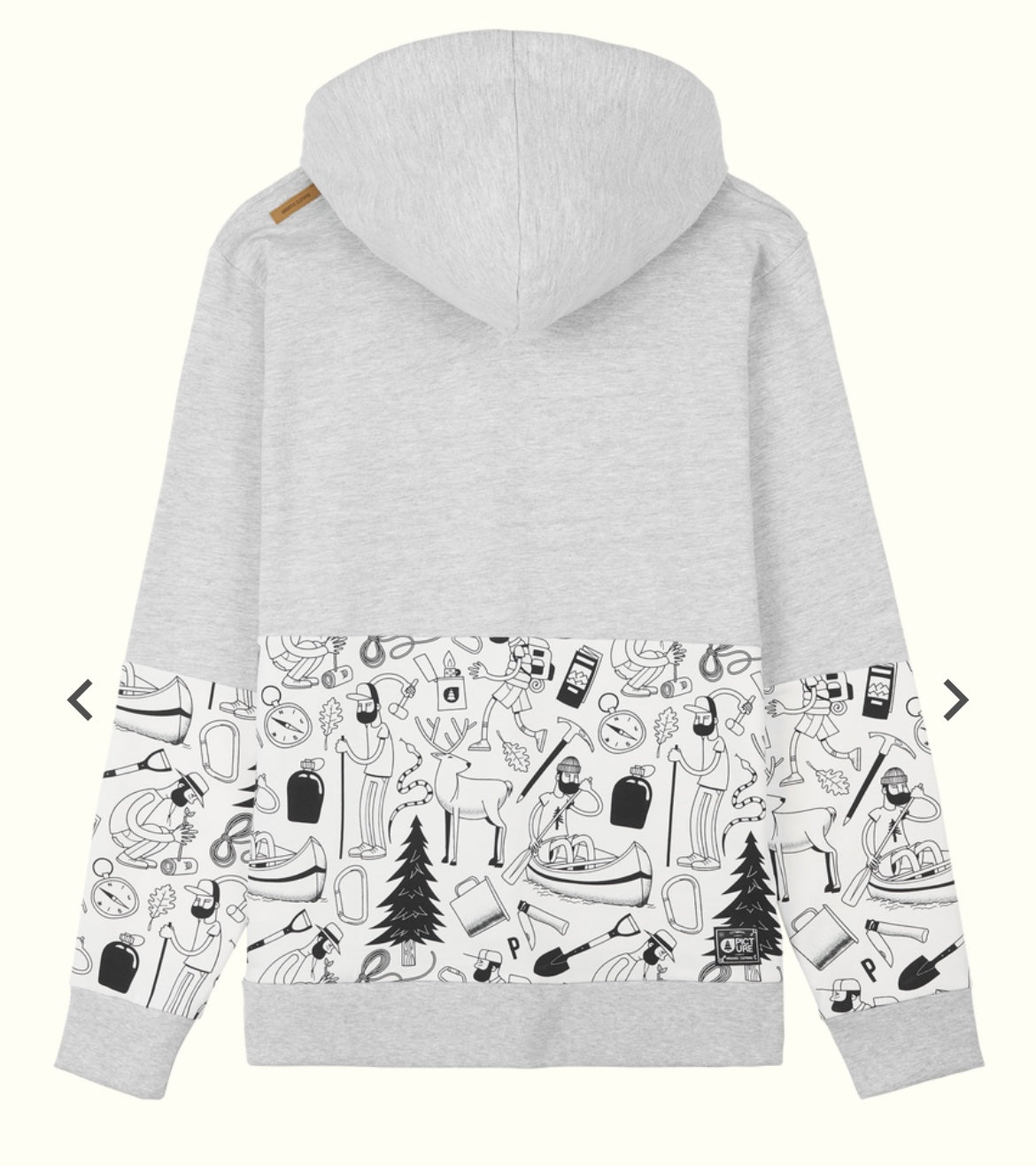 MOECA ZIP HOODIE FELPA PICTURE ORGANIC