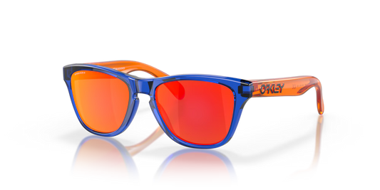 Frogskins™ XXS (Youth Fit) Lente prizm ruby ,  Montatura crystal blue