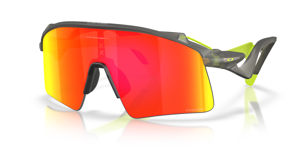 Stunt Wing Lente prizm ruby ,  Montatura matte grey smoke