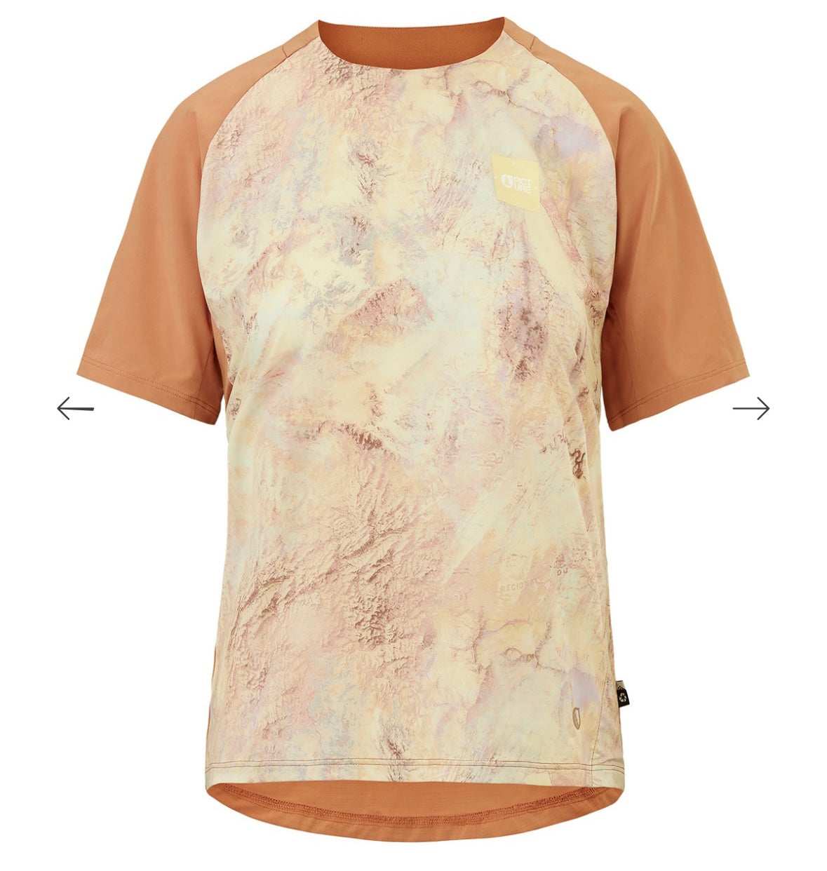 T-SHIRT DONNA ICE FLOW PRINTED TECH TEE Geology Cream